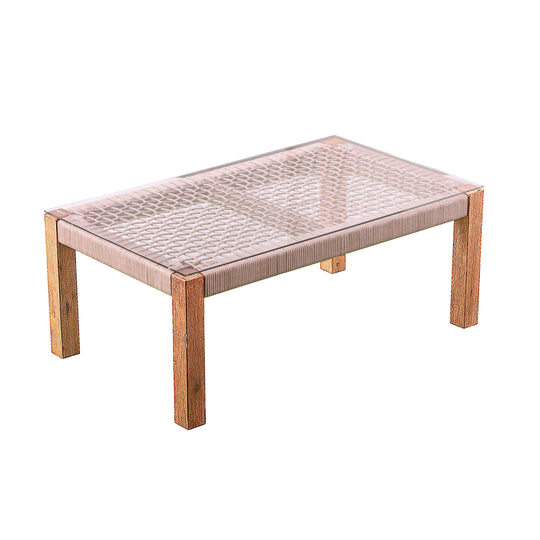 SEI Furniture Brendina Outdoor Glass-Top Cocktail Table COFFEE TABLES