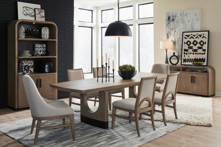 Tristan Swiss Coffee Extendable Trestle Dining Table - D5878-21