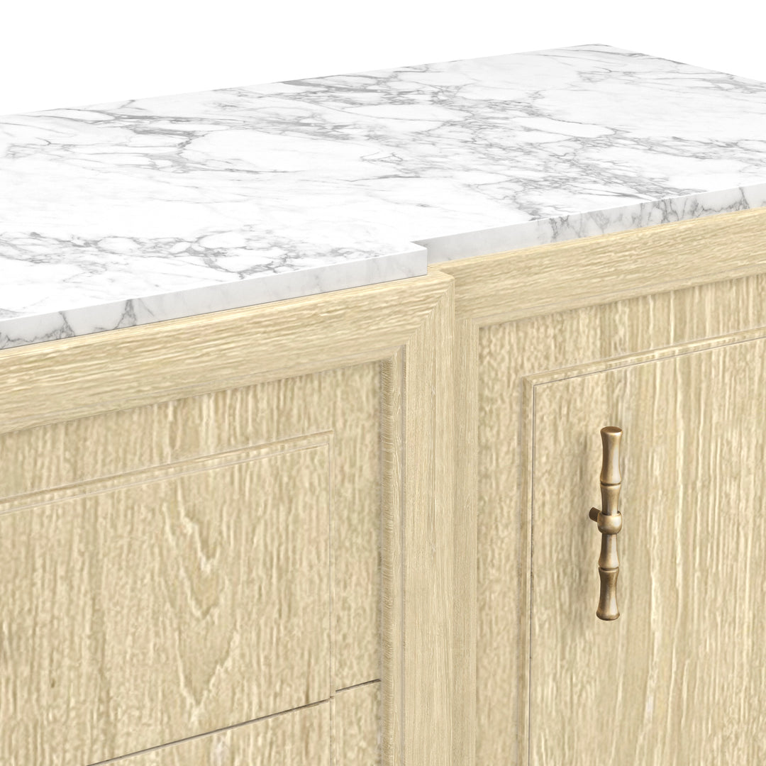 Eave Credenza w/stone top