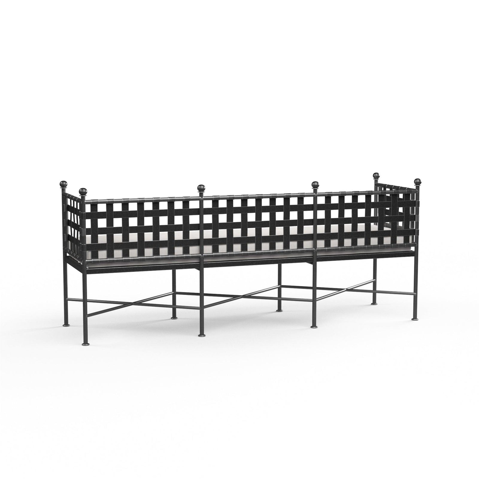 Sunset West Provence Garden Bench in Canvas Flax w/ Self Welt OUTDOOR BENCHES