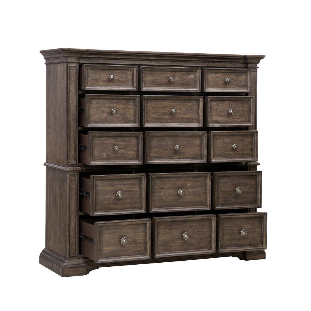 Woodbury 15-Drawer Master Dresser - AmericanHomeFurniture