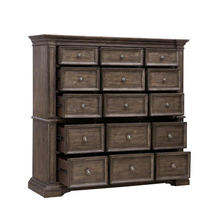 Woodbury 15-Drawer Master Dresser - AmericanHomeFurniture