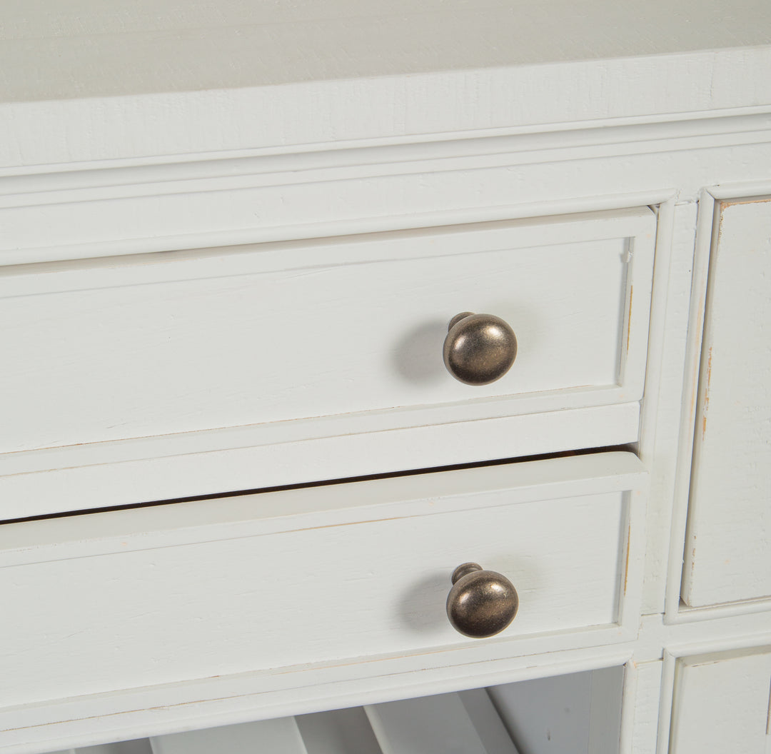 Heron Cove Chalk White And Dovetail Grey Buffet - D4400-14