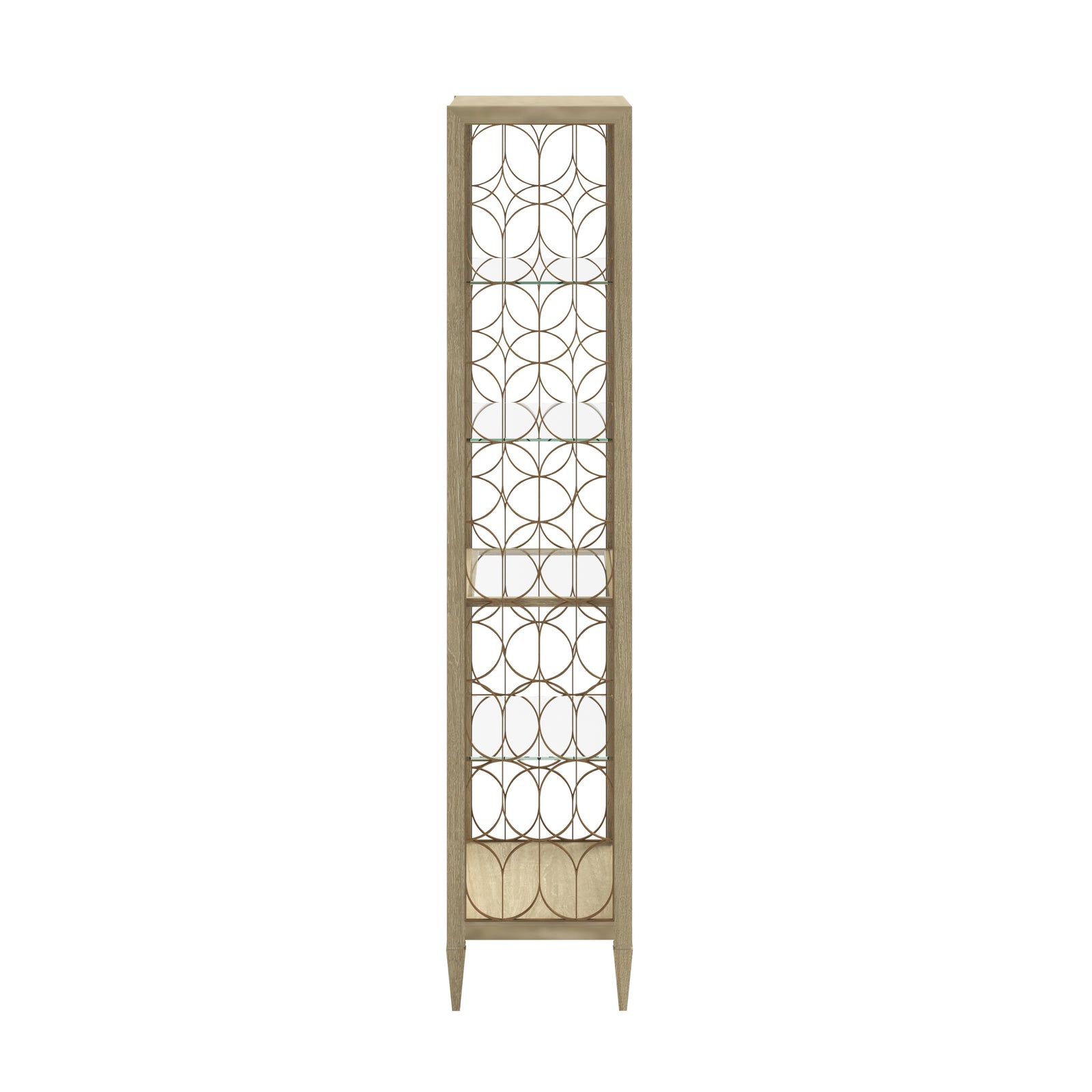 Eave Etagere/Bookcase-Sundrench Oak