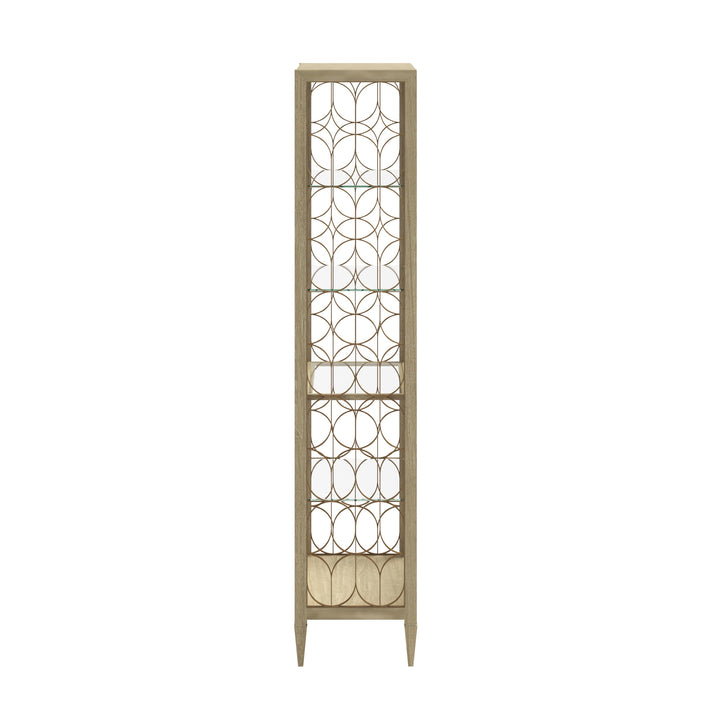 Eave Etagere/Bookcase-Sundrench Oak