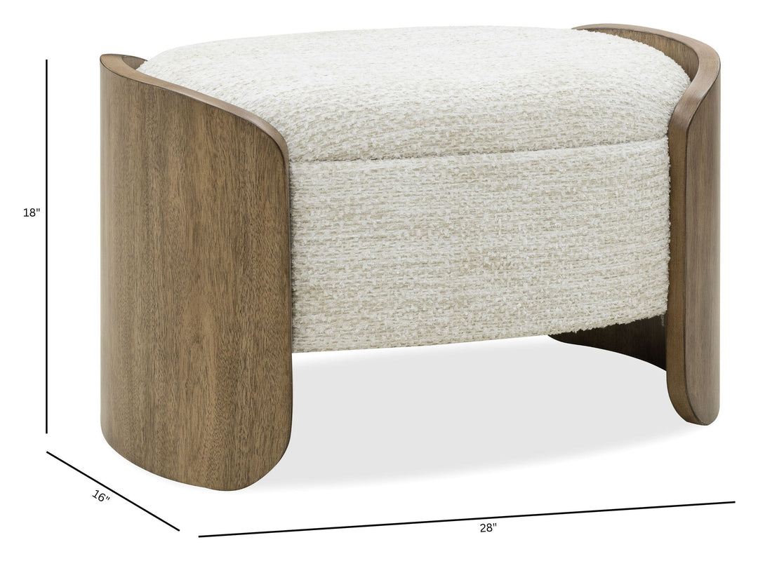 Leeza Brown Bed Bench - BP432-132