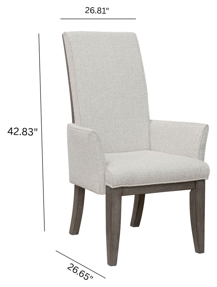 Anderson Park Moose Trail And Frontier Brown Upholstered Arm Chair - Set of 2 - P402271