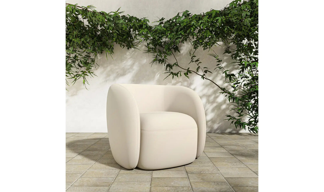 Moe's Home Collection - Rae Outdoor Accent Chair Cream - OA-1022-05 | American Home Furniture