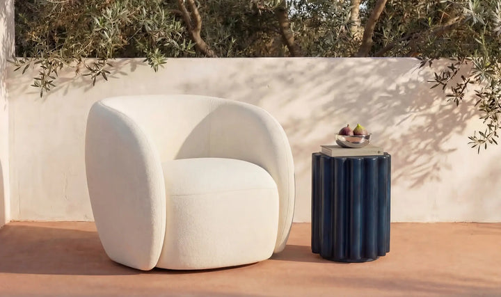 Rae Outdoor Accent Chair Cream