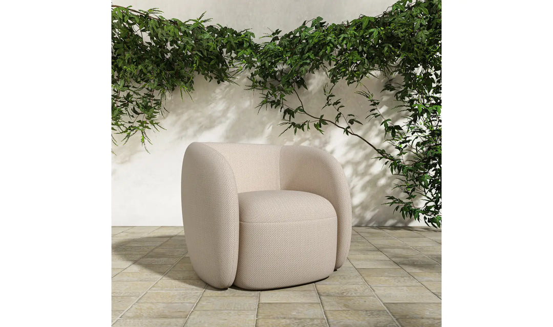 Moe's Home Collection - Rae Outdoor Accent Chair Beige Check - OA-1022-34 | American Home Furniture