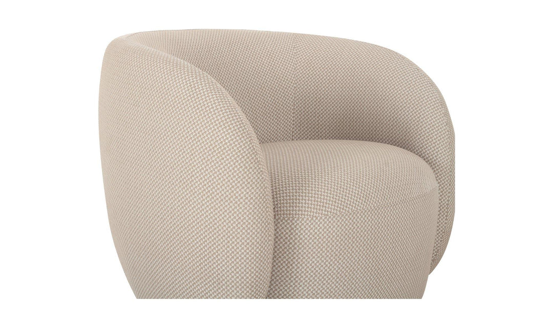 Rae Outdoor Accent Chair Beige Check - AmericanHomeFurniture