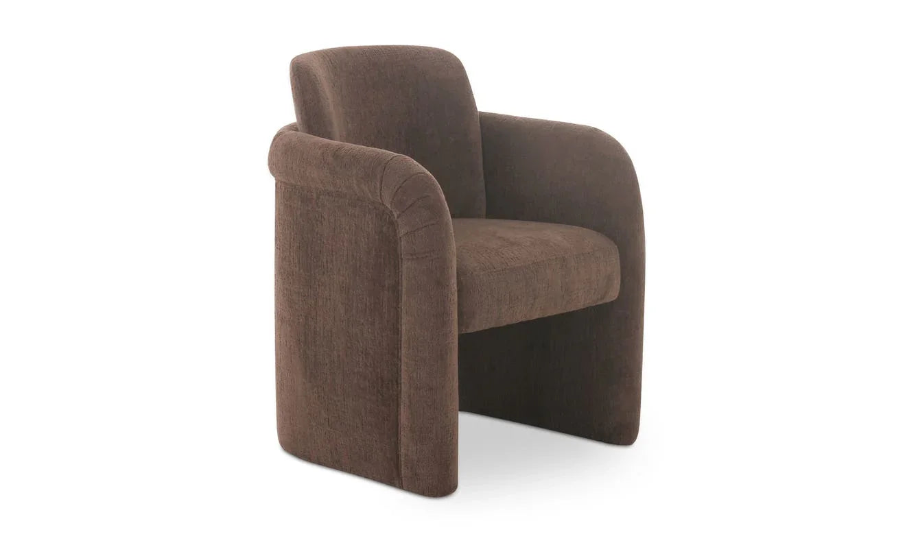 Moe's Home Collection - Mesto Rolling Dining Chair Dark Brown - Set of 2 - OA-1035-20 | American Home Furniture