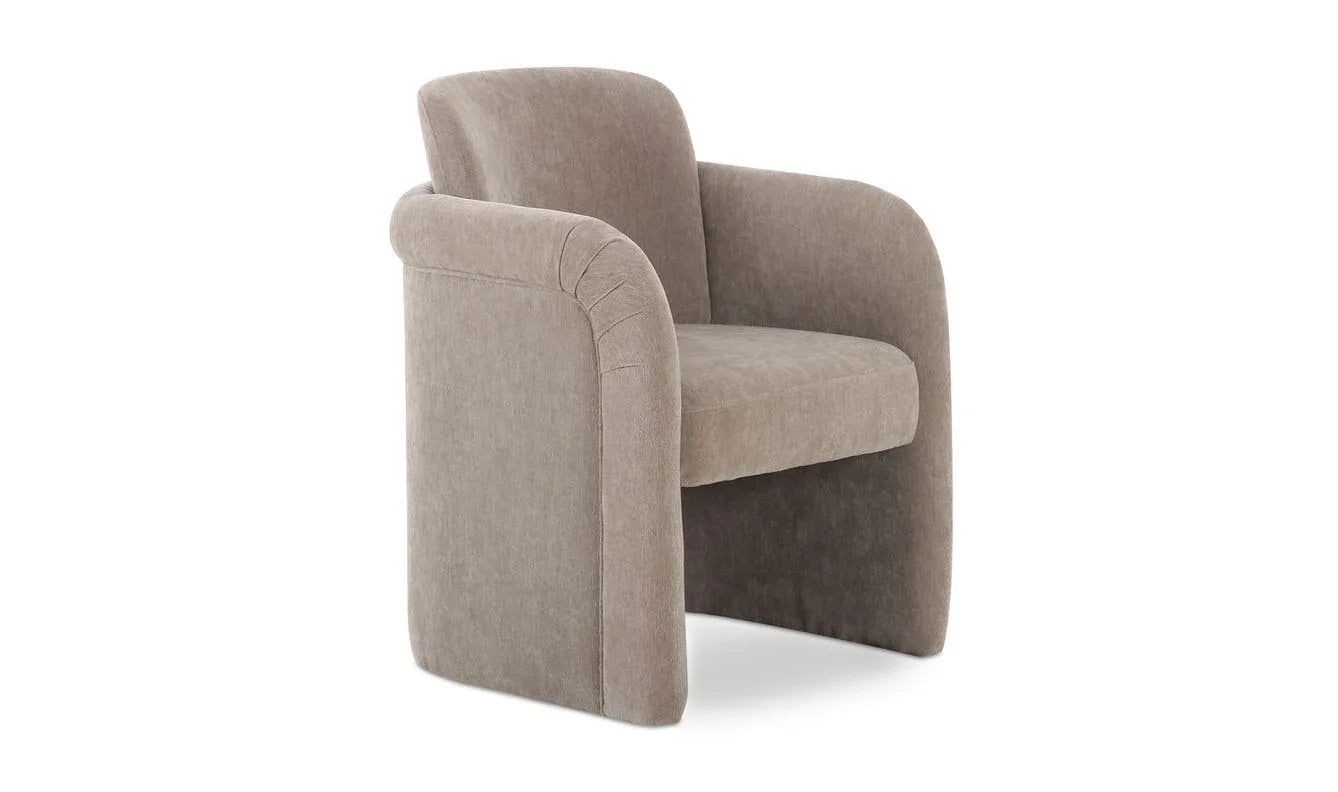 Moe's Home Collection - Mesto Rolling Dining Chair Taupe - Set of 2 - OA-1035-39 | American Home Furniture