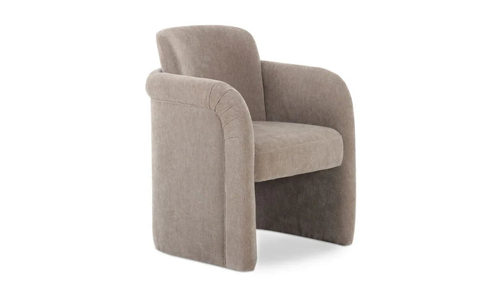 Mesto Rolling Dining Chair Taupe - Set of 2