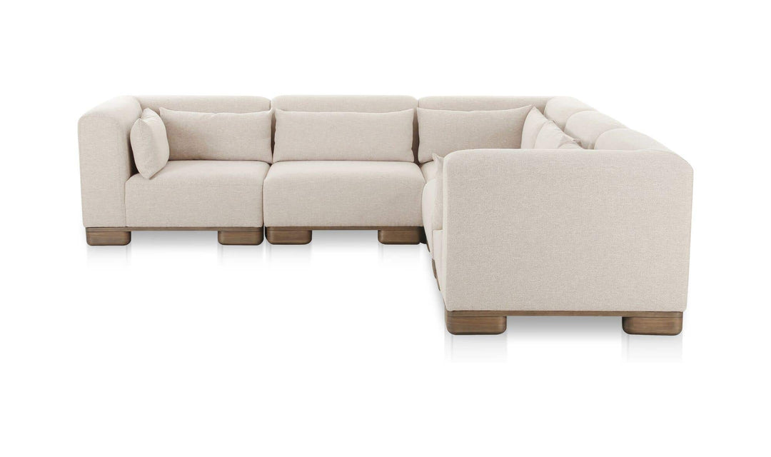 Moe's Home Collection - June Classic L-Shaped Modular Sectional Oatmeal - OA-1048-34 | American Home Furniture