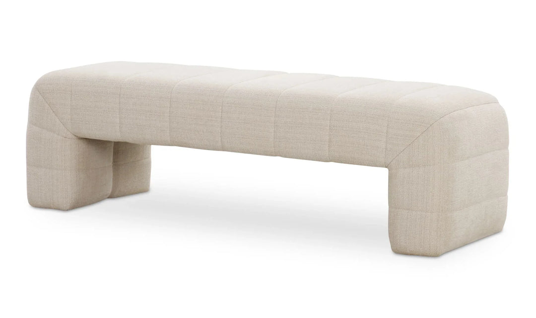 Verity Bench Oatmeal - AmericanHomeFurniture