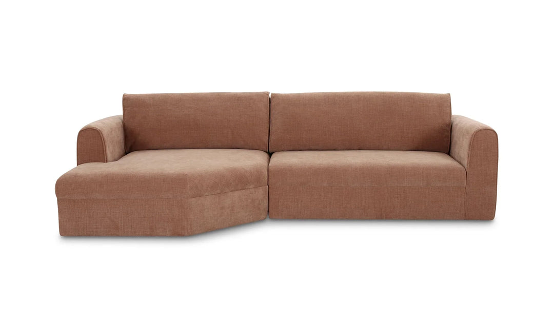 Madrid Left Sectional Heritage Pink - AmericanHomeFurniture