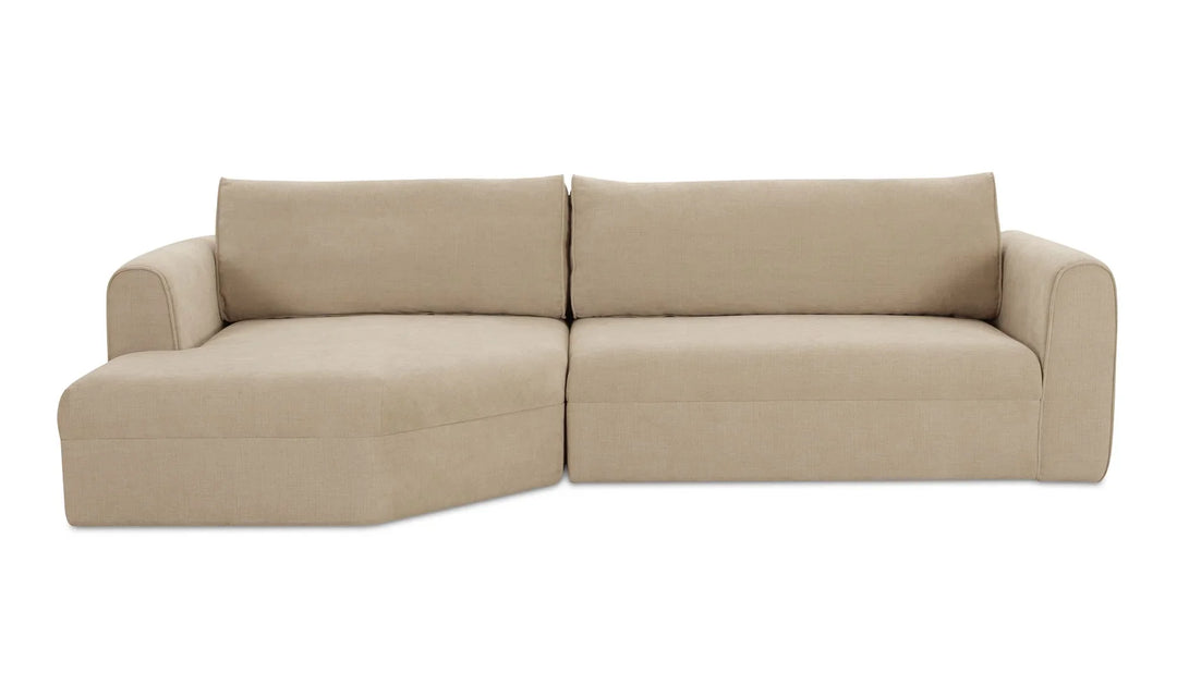 Madrid Left Sectional Cool Beige - AmericanHomeFurniture
