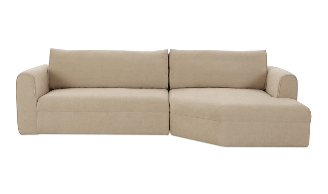 Madrid Right Sectional Cool Beige - AmericanHomeFurniture