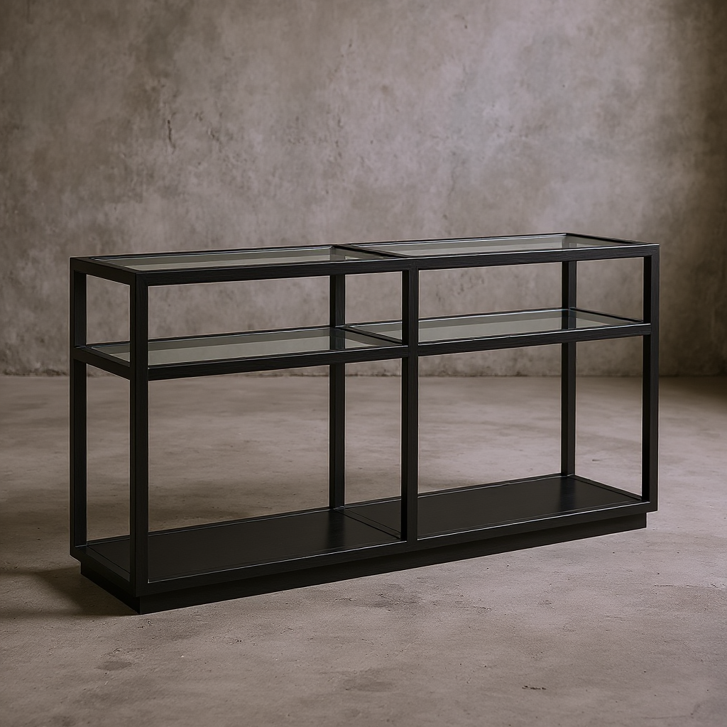 Glaze Console Table-Onyx