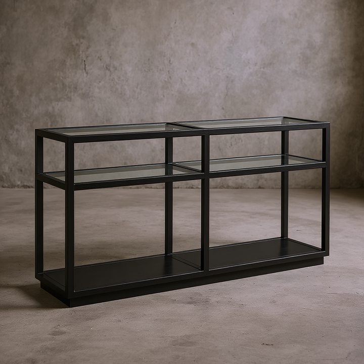 Glaze Console Table-Onyx