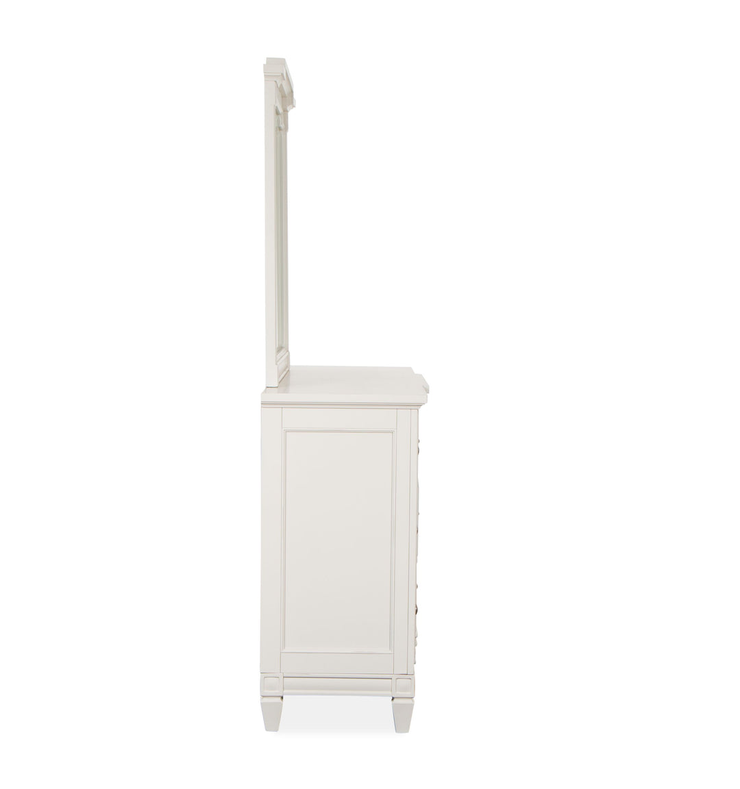 Willowbrook Egg Shell White Drawer Dresser With Landscape Mirror - B5324-2040