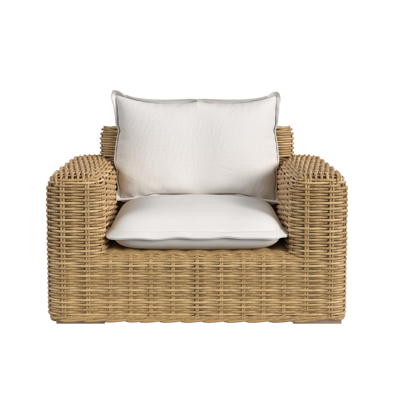 Playa Oversized Club Chair in Soothe Pearl w/ Flange Welt