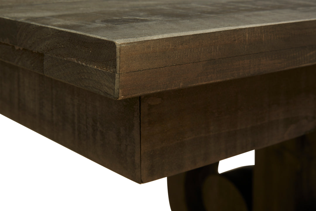 Bellamy Peppercorn Extendable Rectangular Dining Table - D2491-20