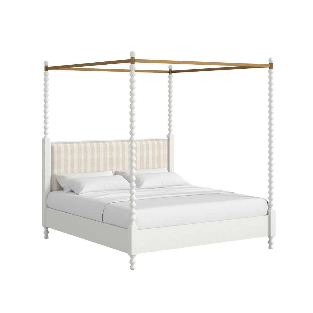 Haven QN Uph Canopy Poster Bed