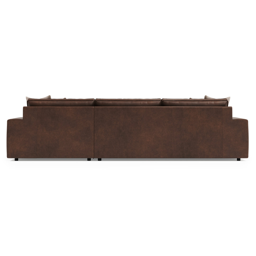 Nest Leather Sectional Right