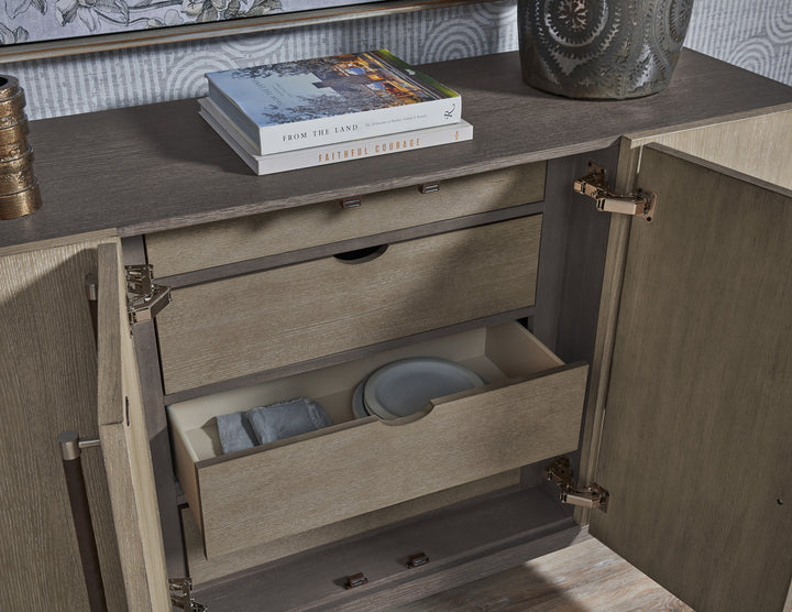 Anderson Park Moose Trail And Frontier Brown 4 Door Sideboard - P402302