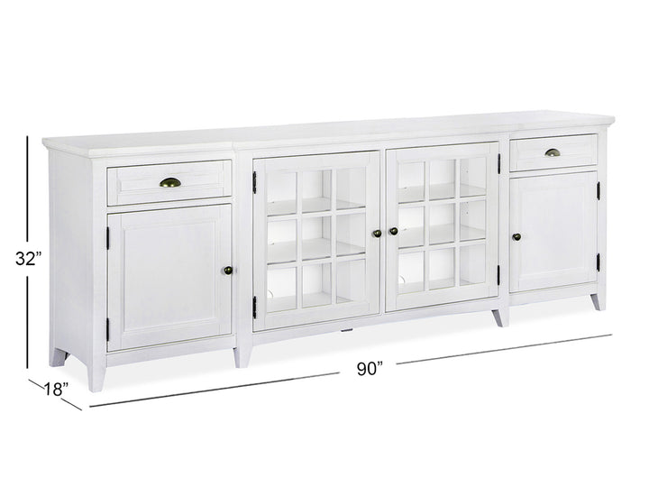 Heron Cove Chalk White 90" Console - E4400-09