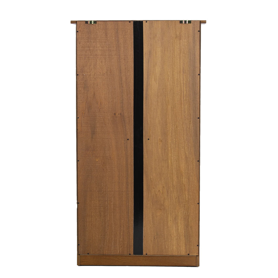 Window Pane Media Cabinet - Oak - AmericanHomeFurniture