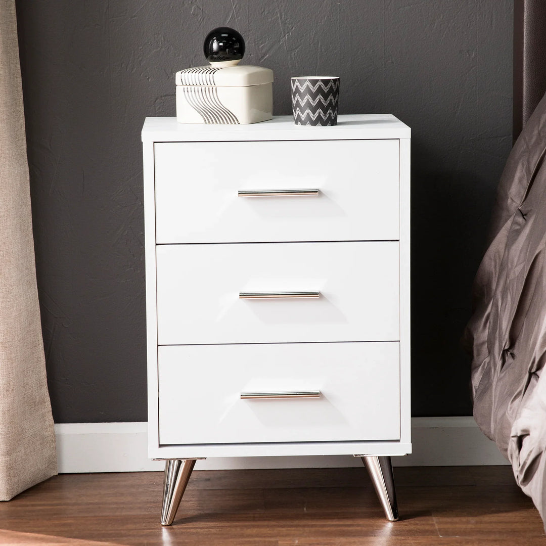Owen Midcentury Modern Storage Nightstand - AmericanHomeFurniture