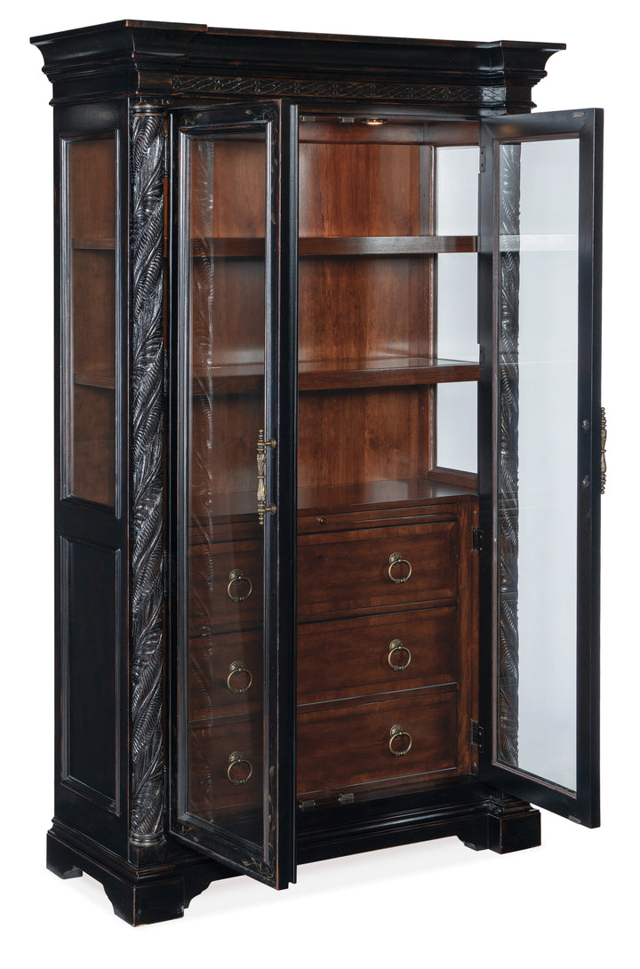 American Home Furniture Hooker Furniture Charleston Display Cabinet