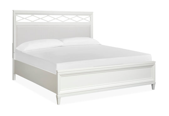 Springhouse Whisper White King Upholstered Panel Bed - B5993-65