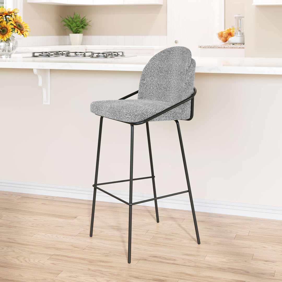 Jambi Barstool (Set of 2) Black & White - 109968