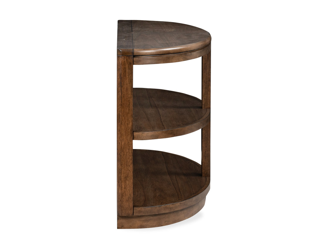 Connolly Brown Demilune Sofa Table - T6499-75