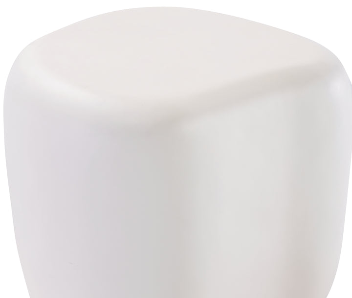 Pebble End Table - Bone