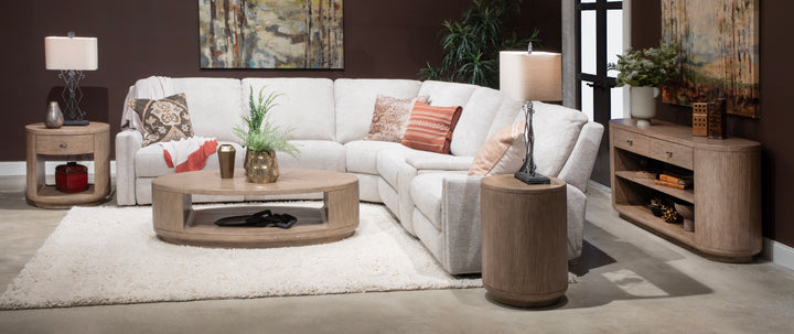 Sanford Chateau Brown Round End Table - T6318-05