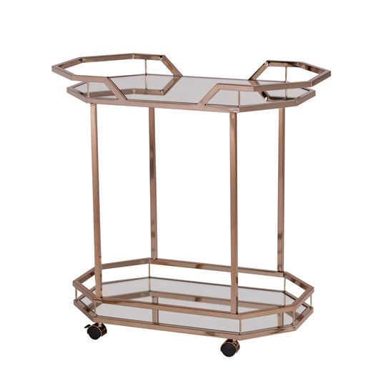 SEI Furniture Ari Art Deco Bar Cart BAR + BAR CARTS
