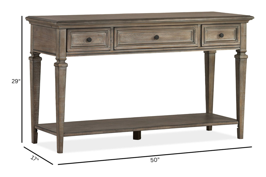 Lancaster Dovetail Grey Rectangular Sofa Table - T4352-73