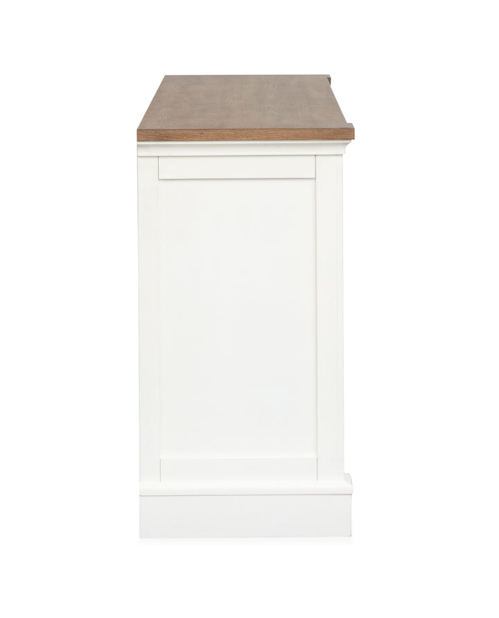Kingston Whisper White And Cerused Nutmeg Credenza - D6407-11