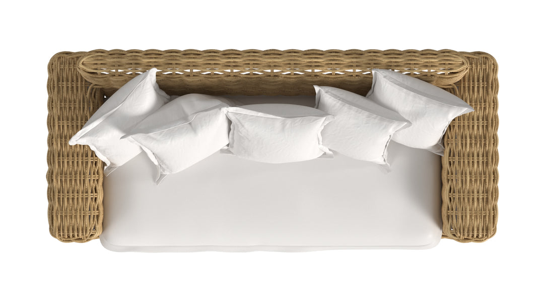 Playa Loveseat in Soothe Pearl w/ Flange Welt