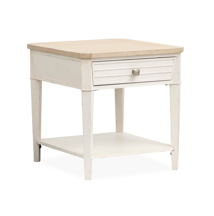 Echo Isles Sea Pearl And Driftwood Rectangular End Table - T6310-03