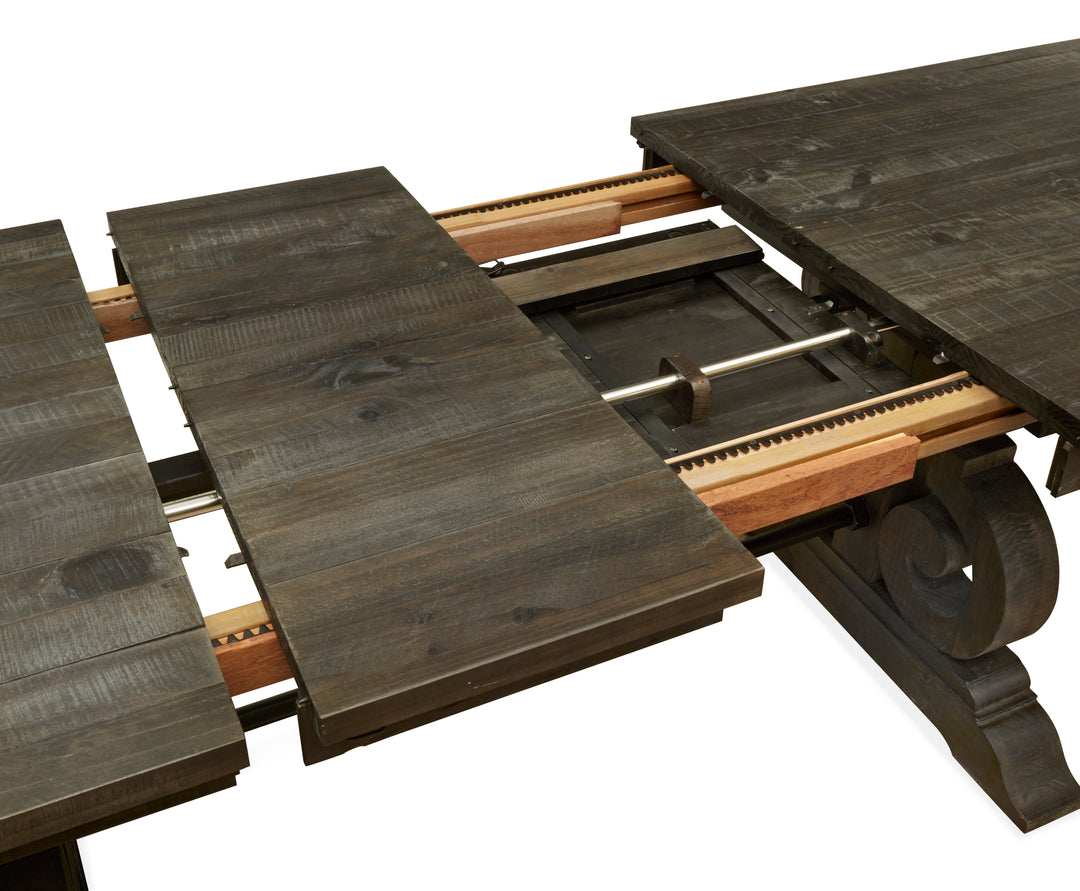 Bellamy Peppercorn Extendable Rectangular Dining Table - D2491-20