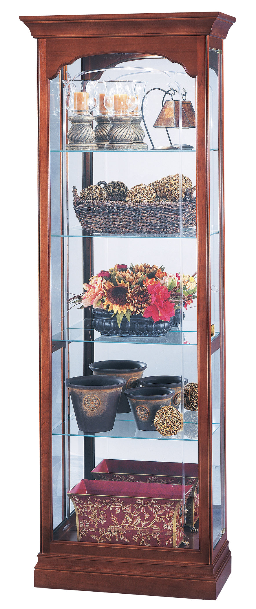 American Home Furniture | Howard Miller - Portland Curio Cabinet