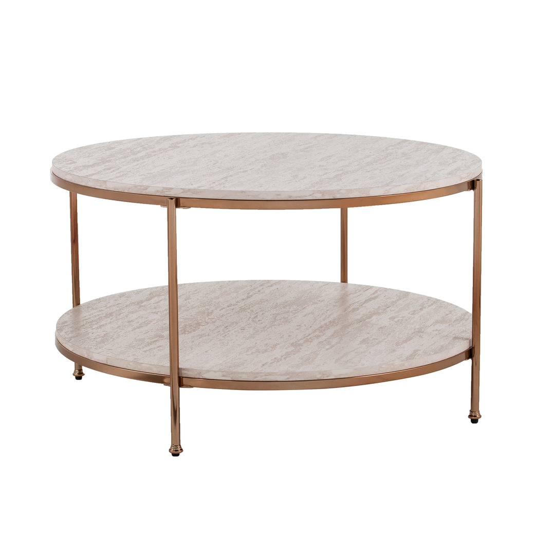 American Home Furniture | SEI Furniture - Silas Faux Stone Coffee Table