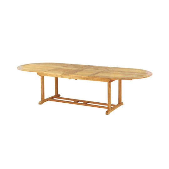 Kingsley Bate Essex 114" X 45" Oval Extension Dining Table W/Fold-Away Leaves OUTDOOR DINING TABLES