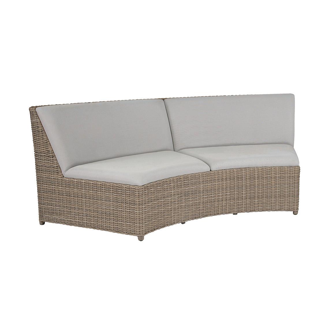 Kingsley Bate Milano Sectional Curved Armless Settee OUTDOOR SOFAS + SECTIONALS